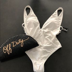 Deep V Ultra High Leg  One-Piece Swimsuit